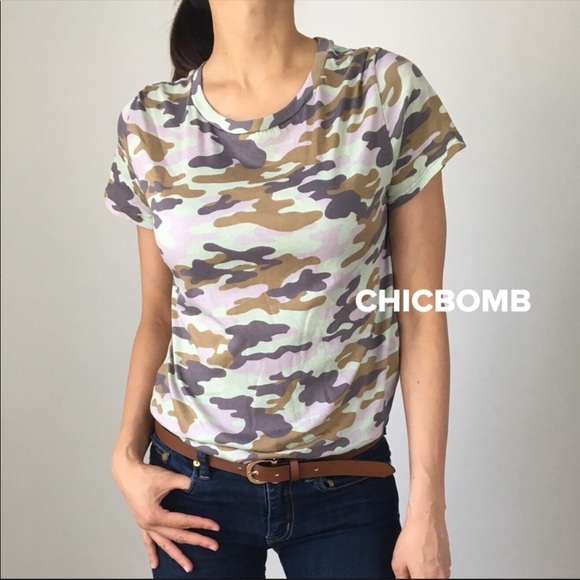 PINK GRAY CAMO Tee - Picture 2 of 6